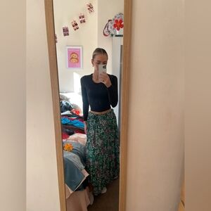 unknown Asymmetric Leopard print skirt